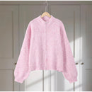 Casual Sequin Loose Sweaters Women All Match Full Sleeve Street O-neck Knitted Sweater Female 2026 Fashion Spring Lady Outwears