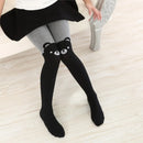 New Children's Cartoon Tights For Lovely Girls Patchwork Embroidery Designs Stockings Spring Pantyhose Baby Kawaii Tights