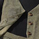 New Fashion Spring Autumn Clothes Sets For Kids Girls Long Sleeve Black Top With Army Green Vest And Pants Daily Causal Style