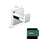 Smesiteli  Bathroom Hardware Set Silver WC Accessories Toilet Paper Holder Wall Hook Towel Bar Robe Hanger Rack Stainless Steel