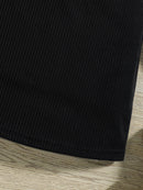 Girls' Color-Block Knitted High-Necked Dress 1-Piece Spring Autumn Fashion Leisure Children's Comfortable Home Wear