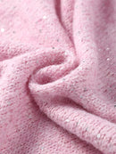 Casual Sequin Loose Sweaters Women All Match Full Sleeve Street O-neck Knitted Sweater Female 2026 Fashion Spring Lady Outwears
