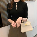 2026 Spring Autumn Korean Fashion Solid Sweater Women Short Sleeve Tops Pull Femme Casual Slim Female Pullover Knitted Clothes