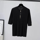 2026 Spring Autumn Korean Fashion Solid Sweater Women Short Sleeve Tops Pull Femme Casual Slim Female Pullover Knitted Clothes
